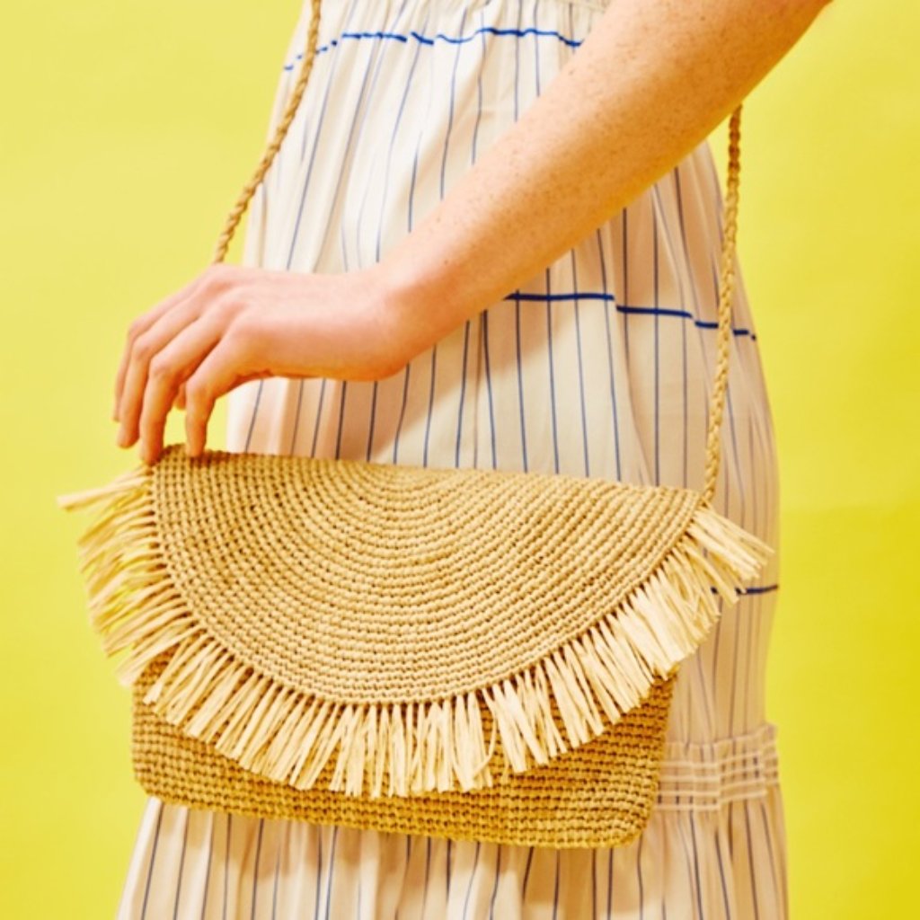 Mar Y Sol "Tanya" Raffia Crossbody